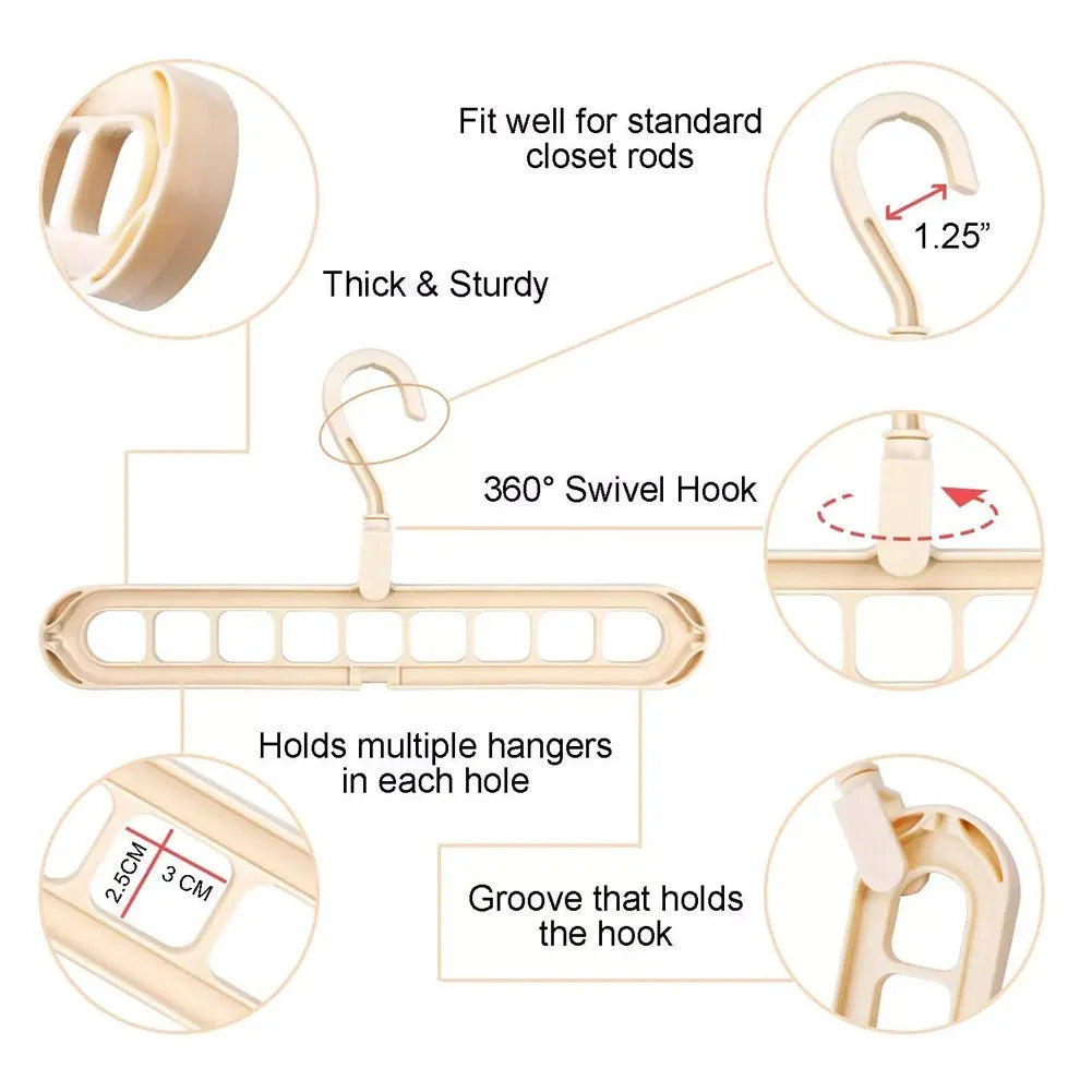 Slim, Strong & Smart: Space-Saving Hangers (3-Pack)