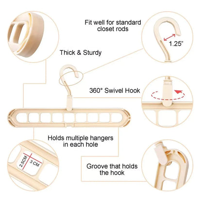 Slim, Strong & Smart: Space-Saving Hangers (3-Pack)